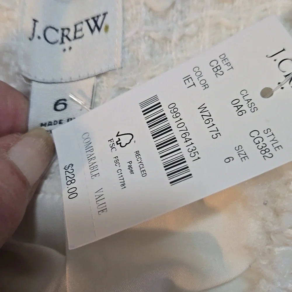 J. Crew sophisticated white